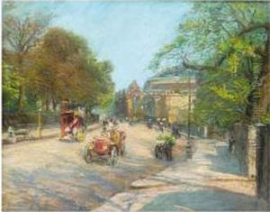 View Of The Albert Hall by Albert Ludovici