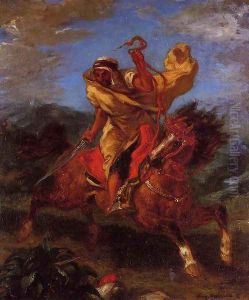 An Arab Horseman at the Gallop