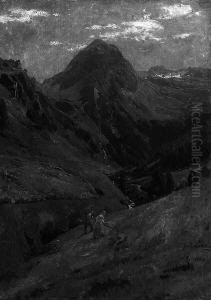 Bauernpaar Bei Der Heuernte Im
Hochgebirgstal. Bauernpaar Bei Der Heuernte Im
Hochgebirgstal.