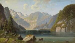 Gebirgssee by Henri Louis Ludwig