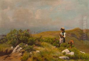 Alpine Girl. by Albert Lugardon