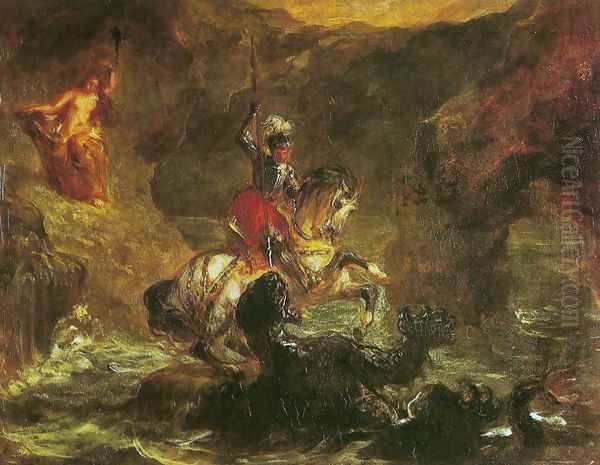 St George killing the dragon - view 1