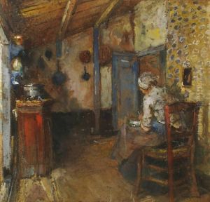 Dans La Cuisine by Ferdinand Jean Luigini