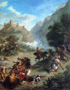 Arabs Skirmishing in the Mountains 1863