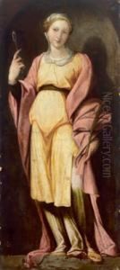 Zugeschrieben/
Attribuito Bildnis Einer Heiligen by Bernardino Luini