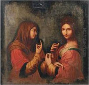 Modesty And Vanity by Bernardino Luini
