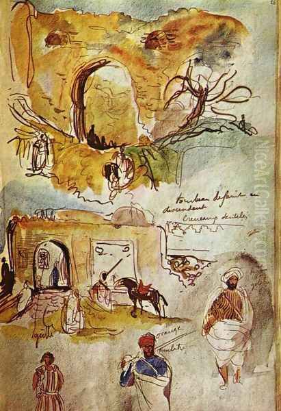 Stadtmauer of Meknes (from that Moroccan sketch book) - view 1