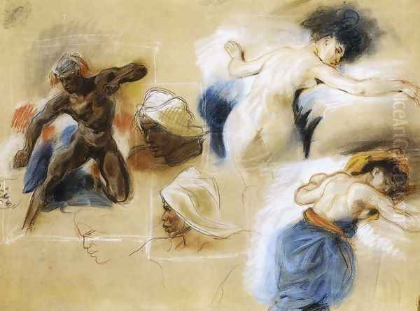 Sketch for The Death of Sardanapalus c. 1827 - view 1