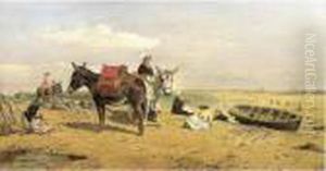 Plage De Saint Malo by William Snr Luker