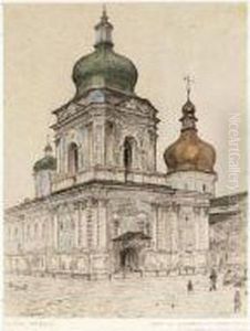 View Of The Church Of Saints Constantine And Helena, Kiev, Podol