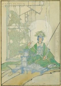 Spinning Goddess by Bertha Boynton Lum