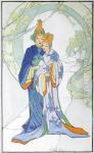 Color Woodblock Print by Bertha Boynton Lum