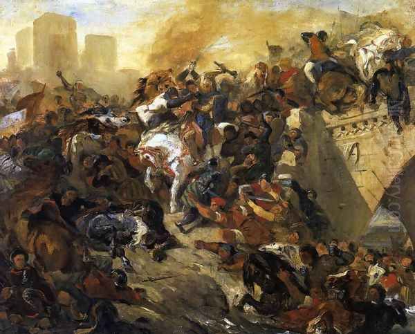The Battle of Taillebourg (draft) 1834-35 - view 1