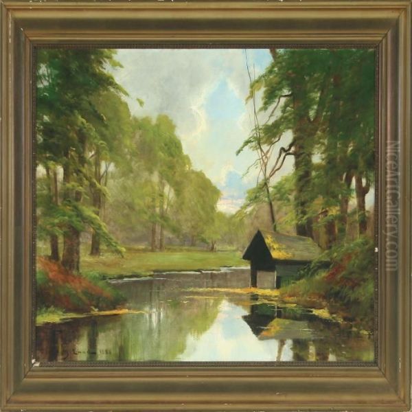 Scenery With A Forest Lake - view 1