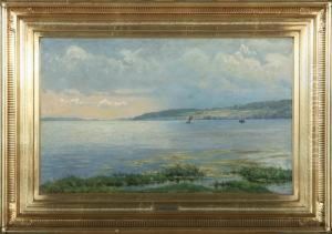 Inlet With Small Boats by Emil Carl Lund
