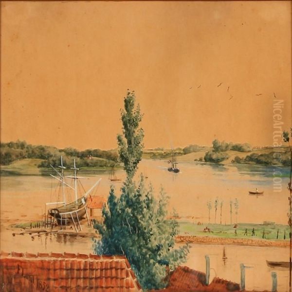 Summer Coastel Scene, Presumably At Svendborg, Denmark - view 1