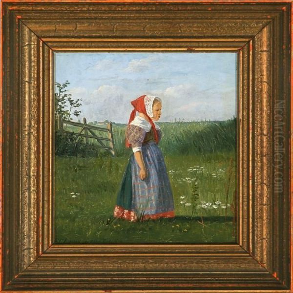 A Girl From Zeeland In The Meadow - view 1