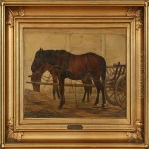 The Horses Is Taking A Rest by Frederick Christian Lund