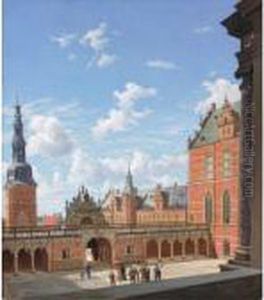 Frederiksborg Slot (frederiksborg Castle) by Frederick Christian Lund