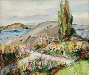 A Garden At Son By The Oslofjord1931 by Henrik Lund