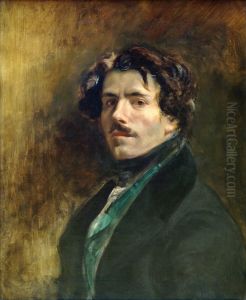 Self-Portrait c. 1837 by Eugene Delacroix