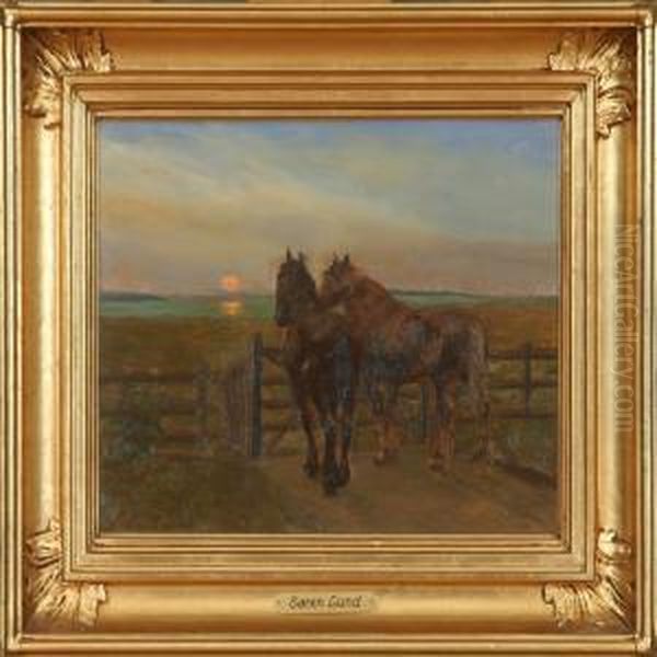 Two Horses In The Twilight - view 1