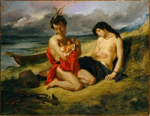 The Natchez 1823-35 by Eugene Delacroix