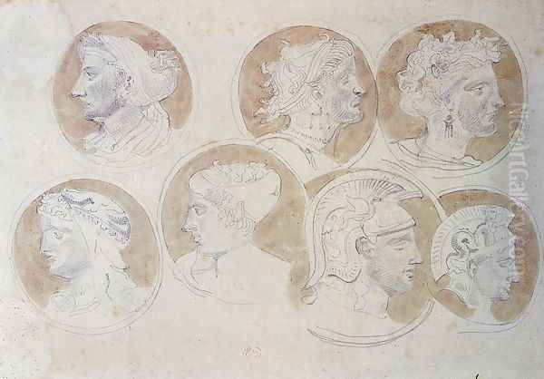 Studies Of Antique Medallions - view 1