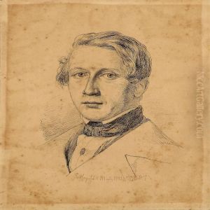 Portrait Of The Danish Painter Jorgen Valentik Sonne Portrait Of The Danish Painter Jorgen Valentik Sonne