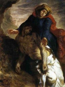 Pieta 1850 by Eugene Delacroix