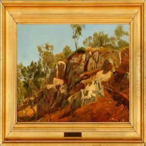 A Rocky Scene From Capri by Anders Christian Lunde