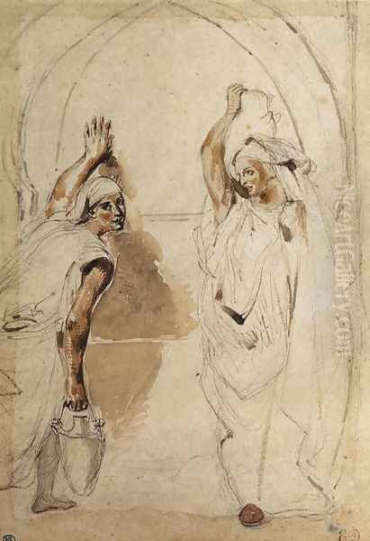 Two Women at the Well 1832 - view 1
