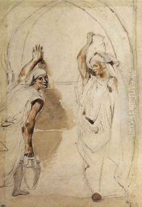 Two Women at the Well 1832 by Eugene Delacroix