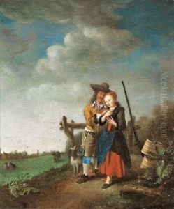 Coppia Di Amanti In Un Paesaggio