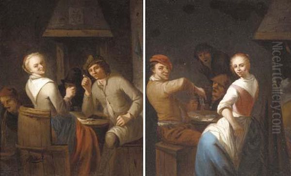 Peasants Merrymaking In A Tavern Interior - view 1
