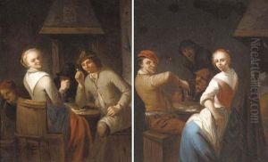 Peasants Merrymaking In A Tavern Interior