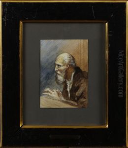 Mansportratt by Egron Sellif Lundgren