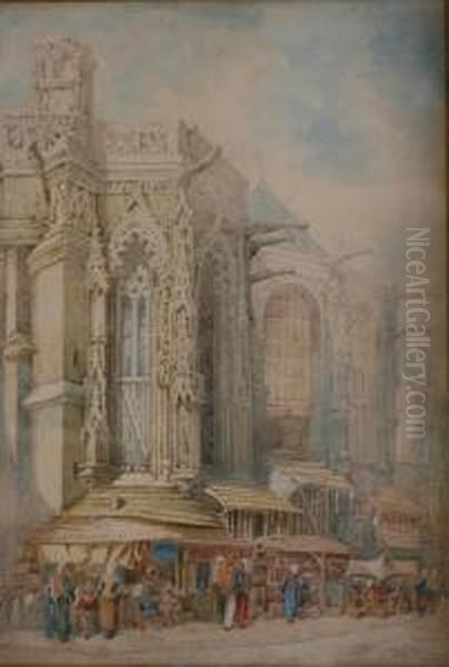 Caen,vieux Marche Pres De L'eglise Saint Sauveur - view 1