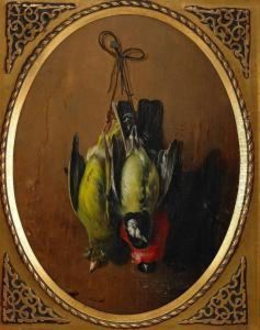 Hangande Kramsfagel by Theodor Henrick Lundh