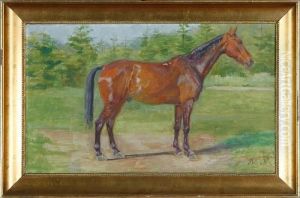A Grazing Horse by Agnes Lunn