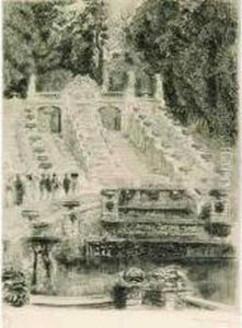 La Grande Cascade De Saint-cloud. Vers 1912. La Grande Cascade De Saint-cloud. Vers 1912.