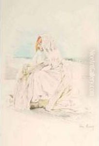 Femme Arabe Sur La Terrasse