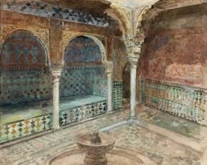 [interieur De La Mosquee Verte, Bursa]. Vers 1890 by Alexandre Lunois