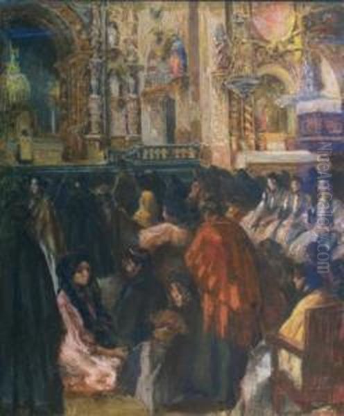 Spanish Cathedral Interior - view 1