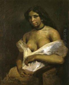 Portrait of Aspasie by Eugene Delacroix