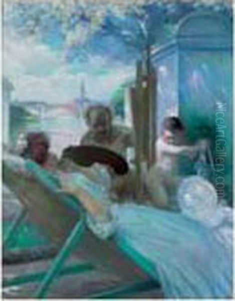 Faune Peintre Et Son Modele - view 1
