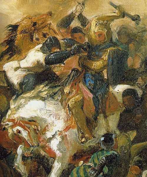 The Battle of Tailleburg (Detail of Louis IX on white horse) - view 1