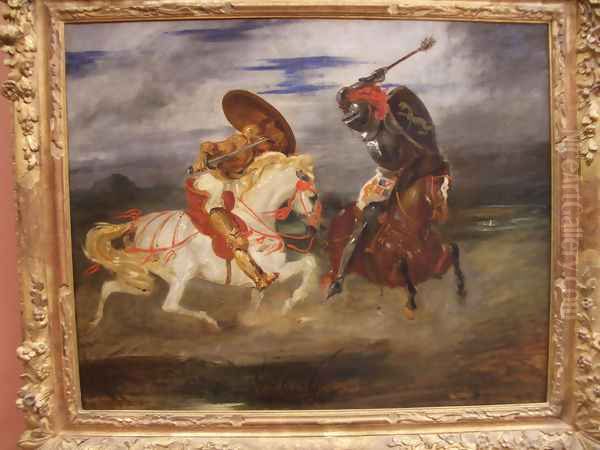 Confrontation of knights in the countryside - view 1