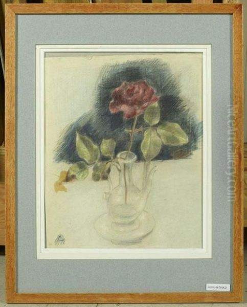 Stilleben Mit Rose. 1923. - view 1