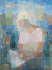 Reading Woman by Oskar Wilhelm Luthy